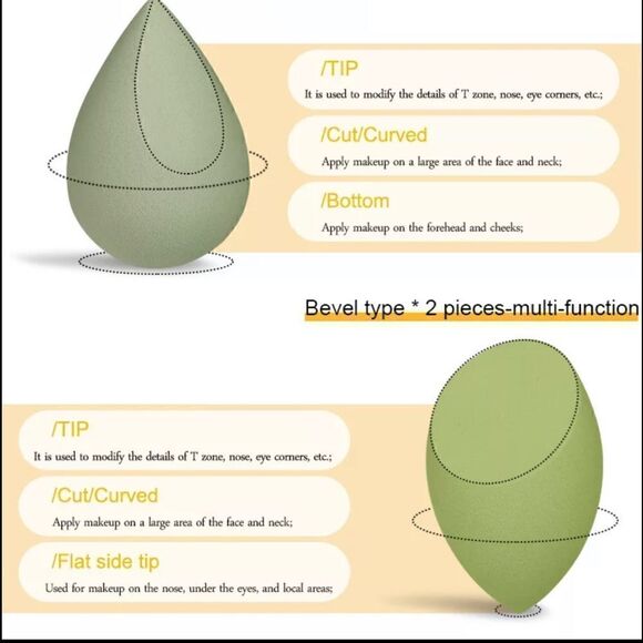 💕Brand Purple New 7 Pieces Professional Beauty Blender Sponge - Picture 11 of 12